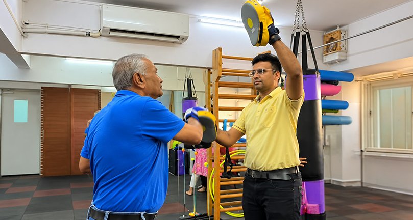Athlete completing a supervised return-to-sport assessment